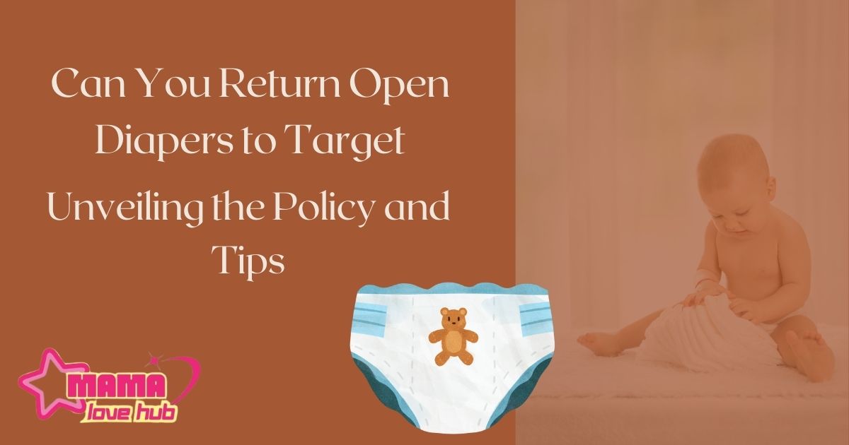 can you return open diapers to target