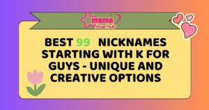 nicknames starting with k for guys 