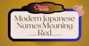 Japanese names meaning red 