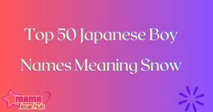 japanese boy names meaning snow