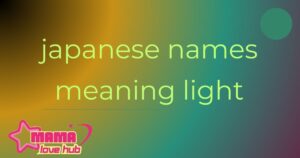 japanese names meaning light