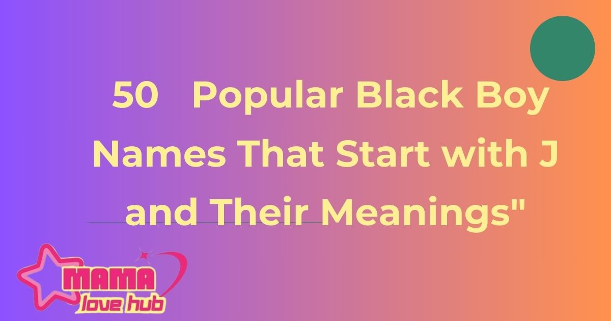 popular black boy names that start with j