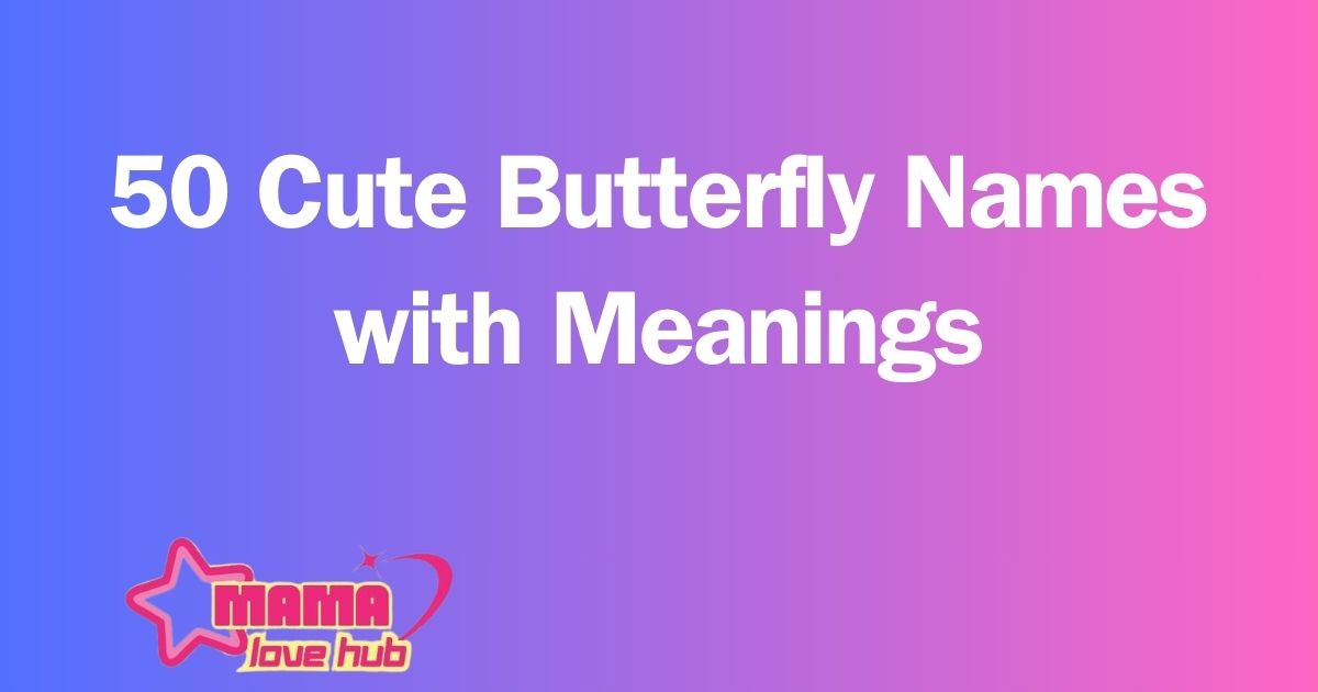 cute butterfly names