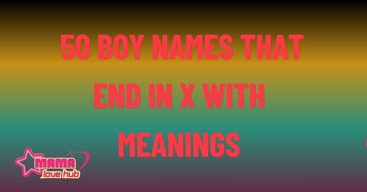 boy names that end in x