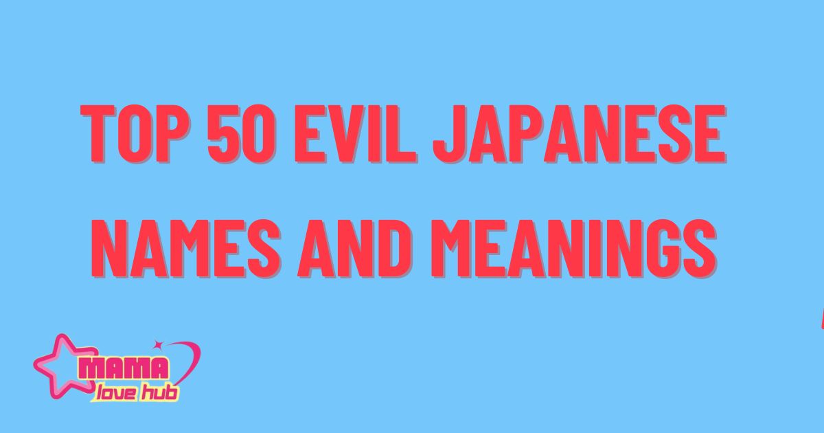 evil japanese names and meanings